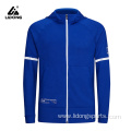 Fashion Mens Reflective Stripe Plain Gym Hoodie Men